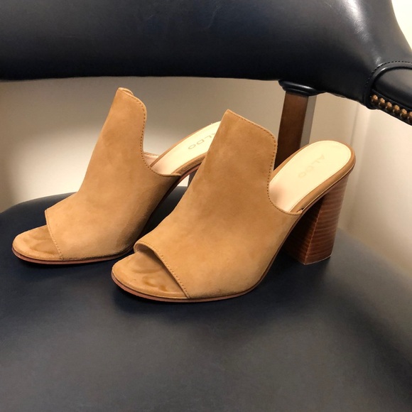 Aldo Shoes - Aldo brown tan slides